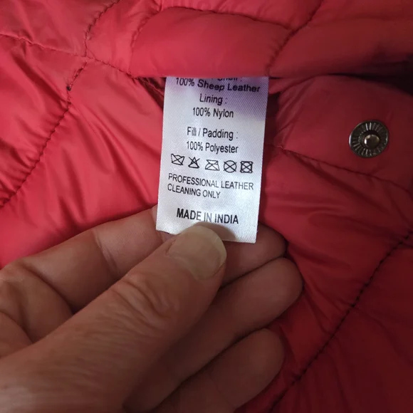 Men's Black/Red Lambskin Reversible Puffer Jacket MISSANI LE COLLEZIONI - Picture 6 of 11